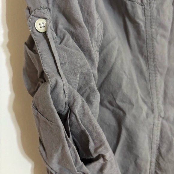Charlotte Russe Gray Button Down Shirt - Picture 2 of 7